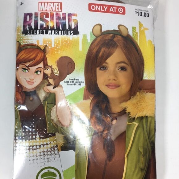 MARVEL RISING SECRET WARRIORS Squirrel Red Wig - Picture 1 of 3